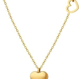 Gold Plated Heart Necklace for Women
